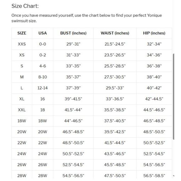 Yonique Black White Swimsuit 18W New One Piece Deep V Neck Tummy Control NWT - Picture 6 of 7